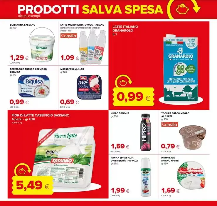 1000 prodotti salva spesa da 13 marzo a 26 giugno di 2025 - Pagina del volantino 10