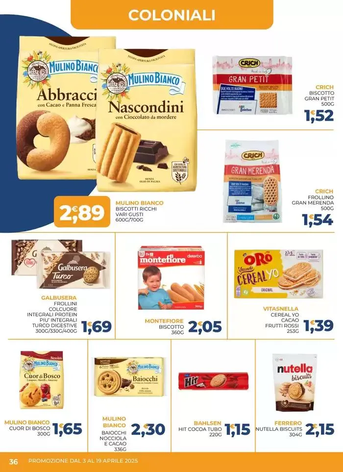 Promozione dal 3 al 19 aprile da 3 aprile a 19 aprile di 2025 - Pagina del volantino 36