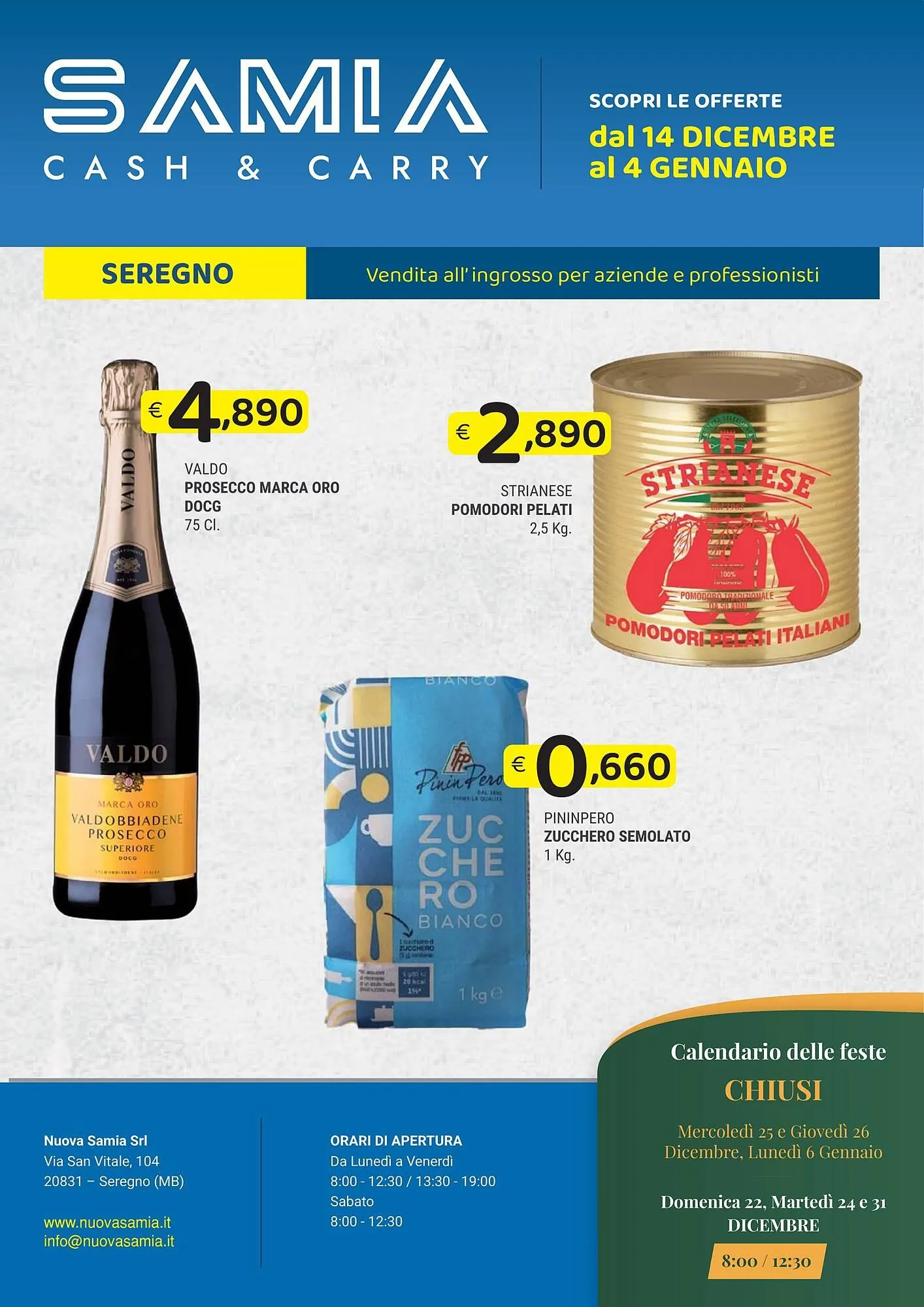 Volantino Samia Cash and Carry - 1