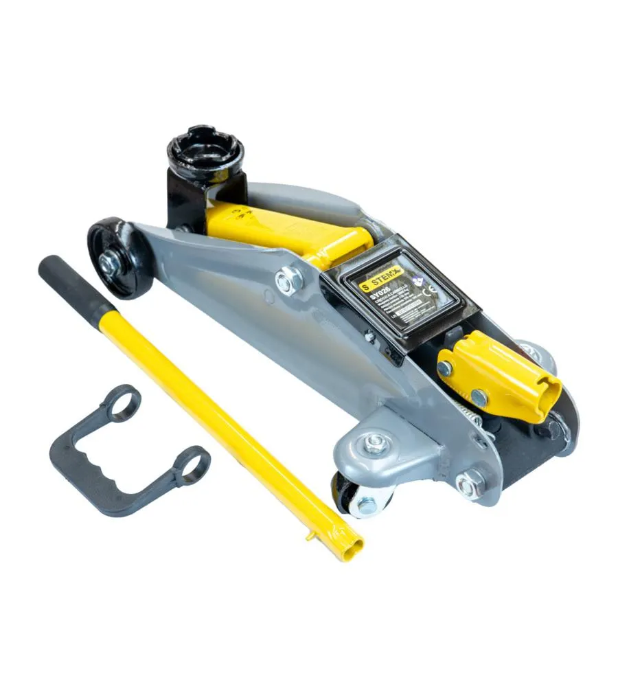 CRIC IDRAULICO PER AUTO - PORTATA 2 TONNELLATE.