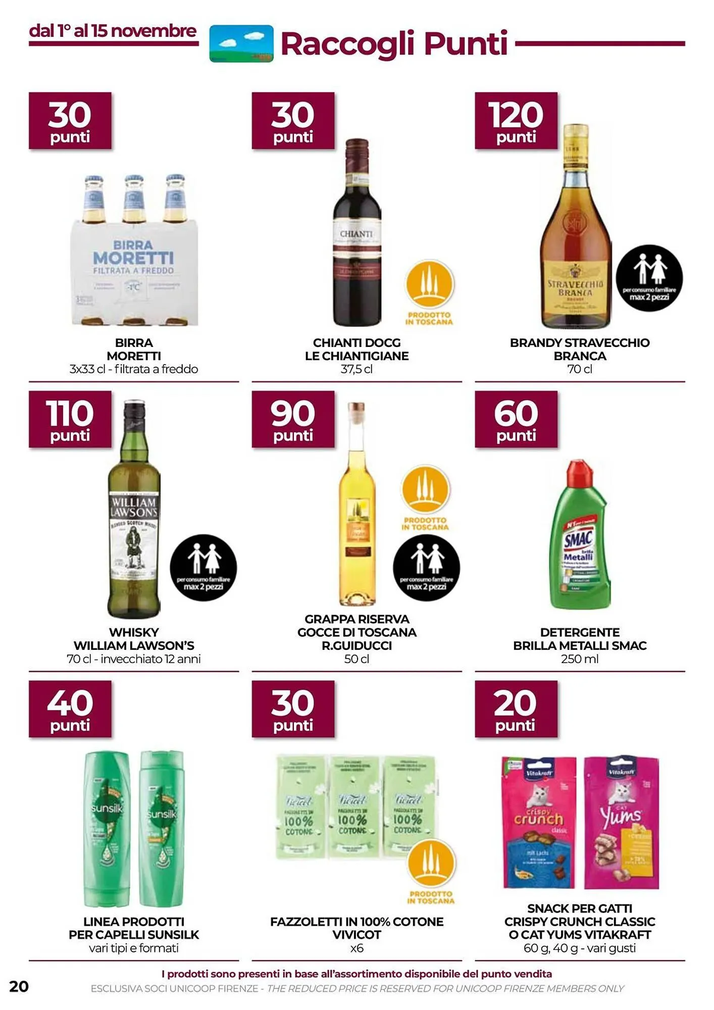 Volantino Unicoop da 30 ottobre a 12 novembre di 2025 - Pagina del volantino 20