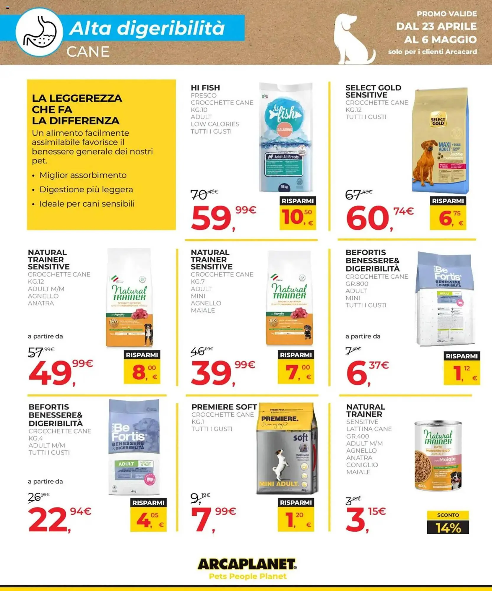 Volantino Arcaplanet da 23 aprile a 6 maggio di 2026 - Pagina del volantino 14