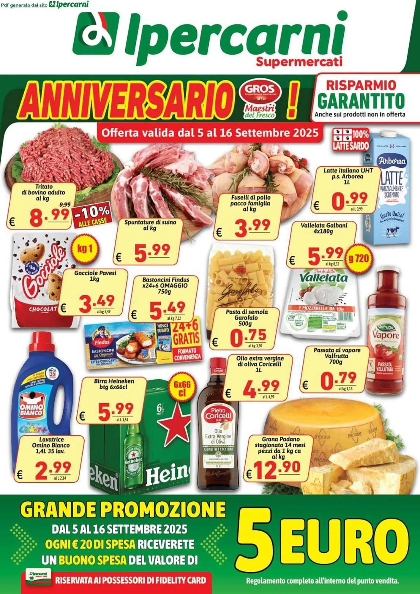 Volantino Ipercarni da 5 settembre a 16 settembre di 2025 - Pagina del volantino 1