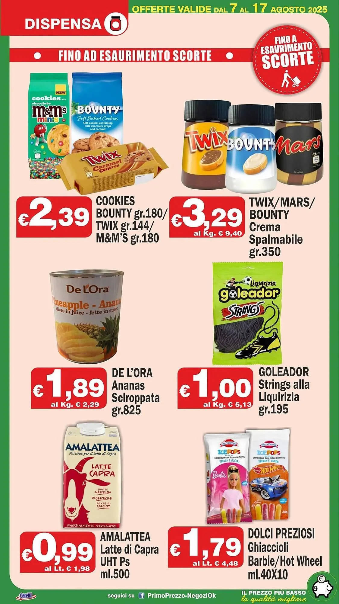 Volantino Primo Prezzo da 7 agosto a 17 agosto di 2025 - Pagina del volantino 14