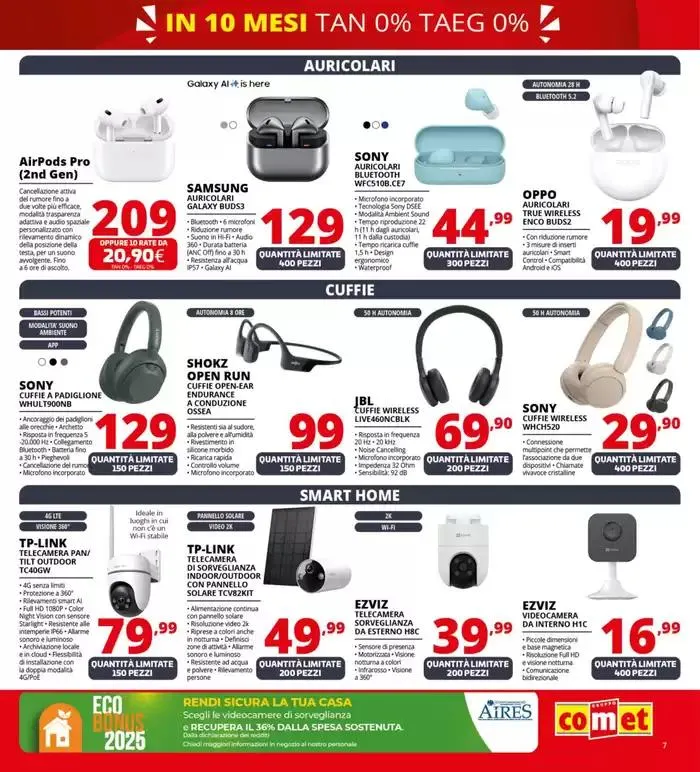 Zero scusa, tasso zero da Comet! da 3 aprile a 16 aprile di 2025 - Pagina del volantino 7
