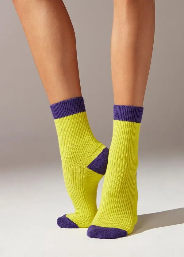 Calze Corte con Cashmere a Costine a Toni Accesi