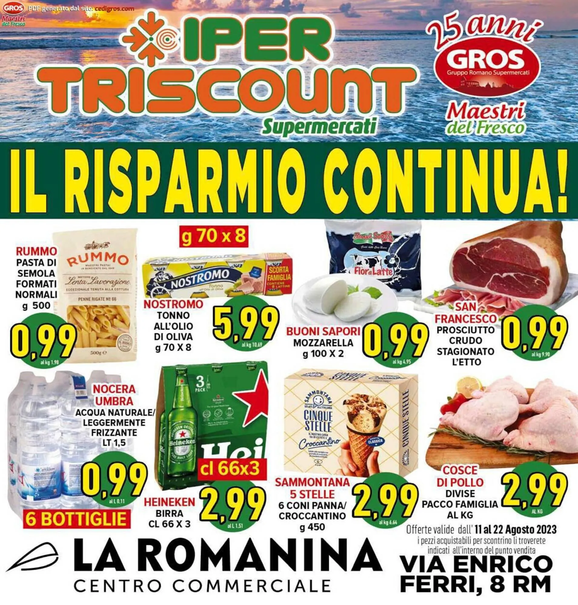 Volantino Iper Triscount da 11 agosto a 22 agosto di 2023 - Pagina del volantino 1