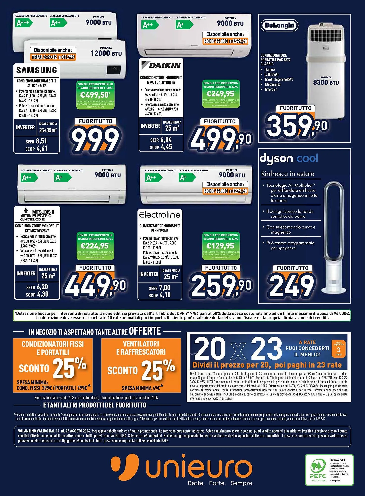 Volantino Unieuro da 13 agosto a 21 agosto di 2024 - Pagina del volantino 22