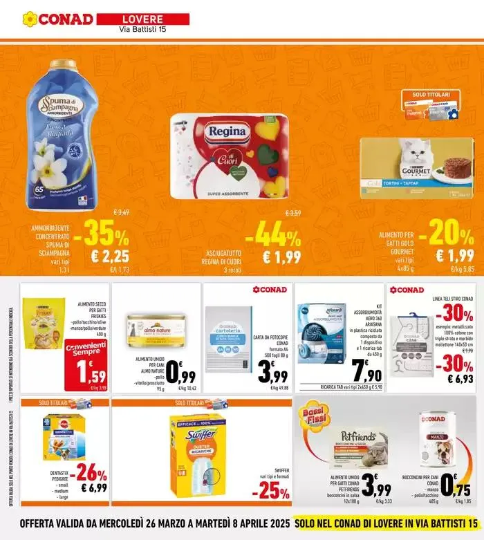 CONAD apre a Lovere da 26 marzo a 8 aprile di 2025 - Pagina del volantino 32