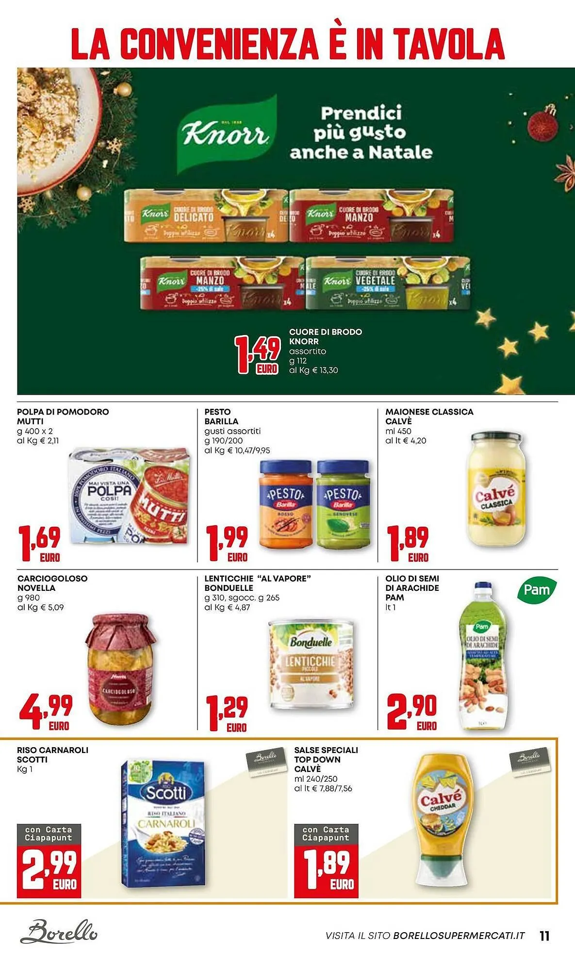 Volantino Borello Supermercati da 18 dicembre a 31 dicembre di 2025 - Pagina del volantino 11