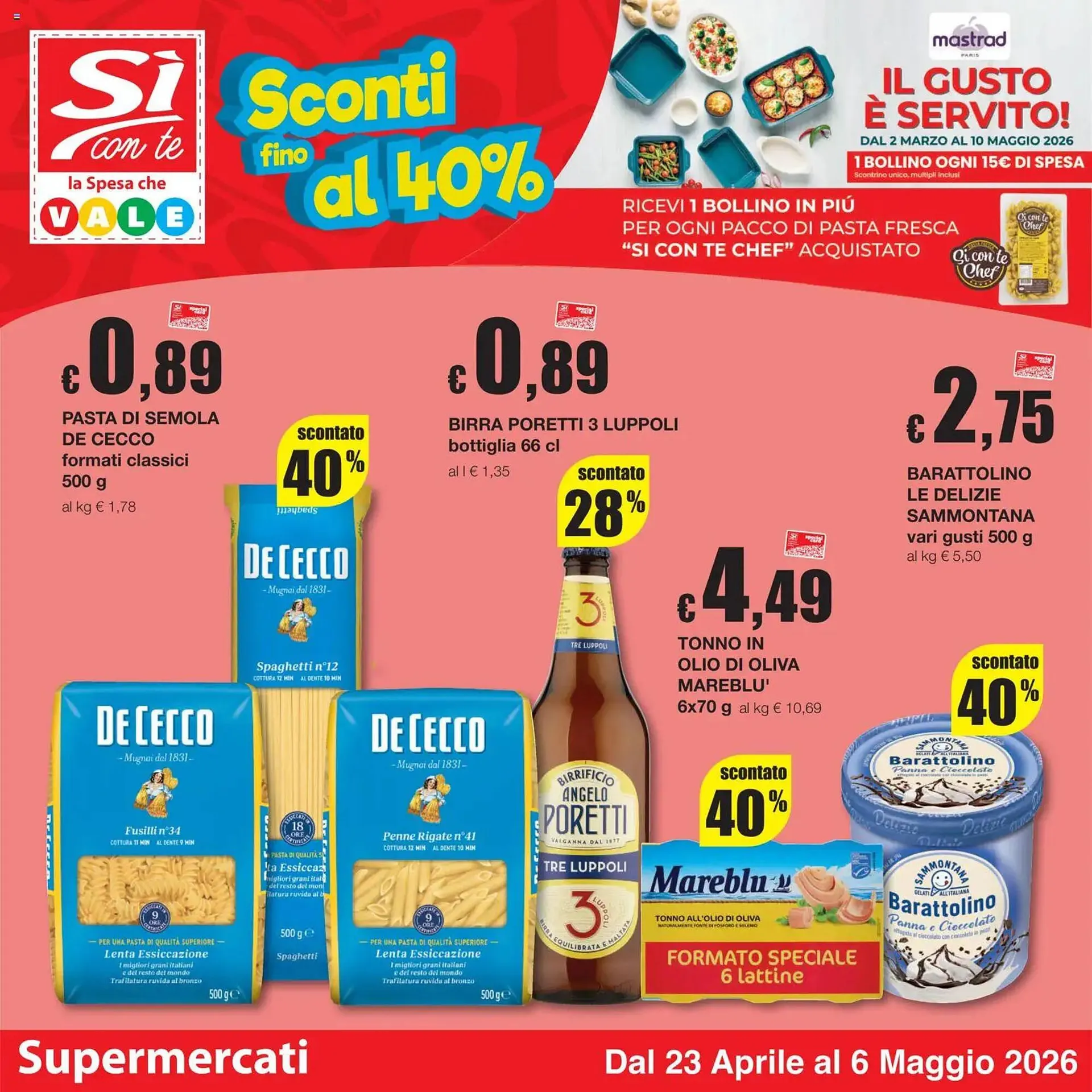 Volantino Sì con te da 23 aprile a 6 maggio di 2026 - Pagina del volantino 1