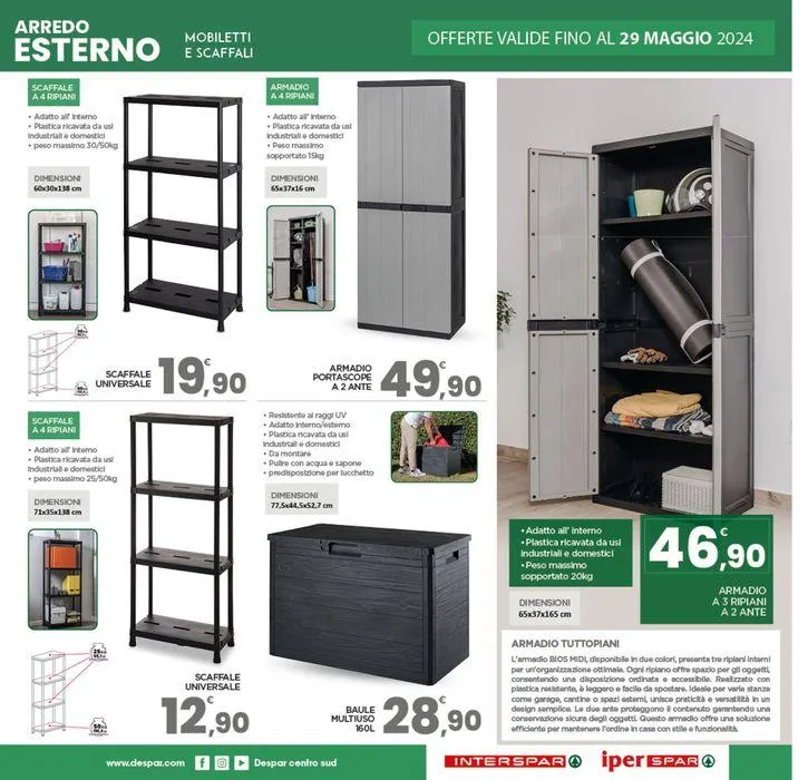 Arredo esterno da 29 aprile a 29 maggio di 2024 - Pagina del volantino 9