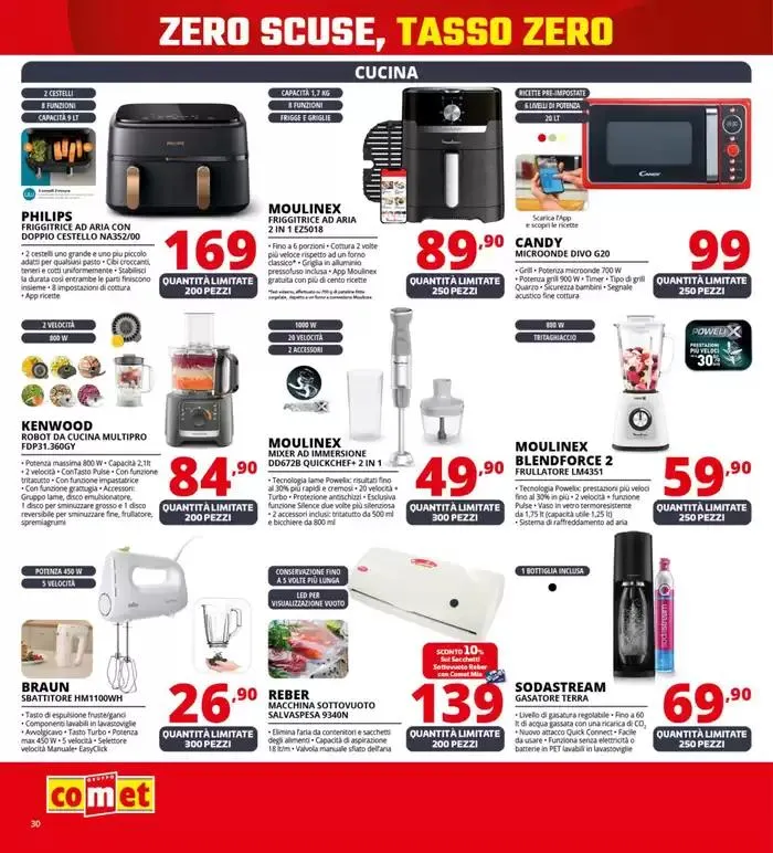 Zero scusa, tasso zero da Comet! da 3 aprile a 16 aprile di 2025 - Pagina del volantino 30