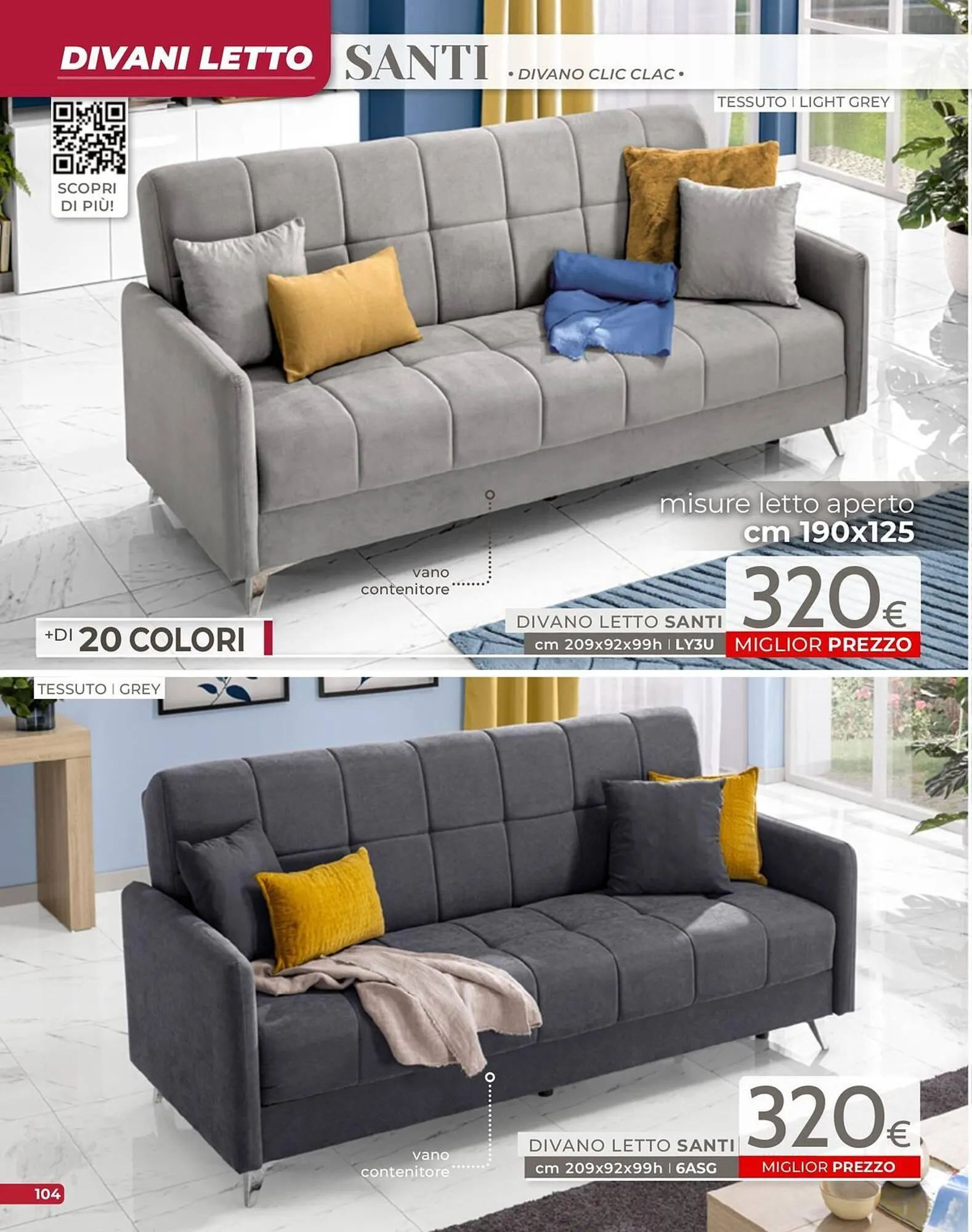 volantino Mondo Convenienza da 1 settembre a 31 dicembre di 2025 - Pagina del volantino 106