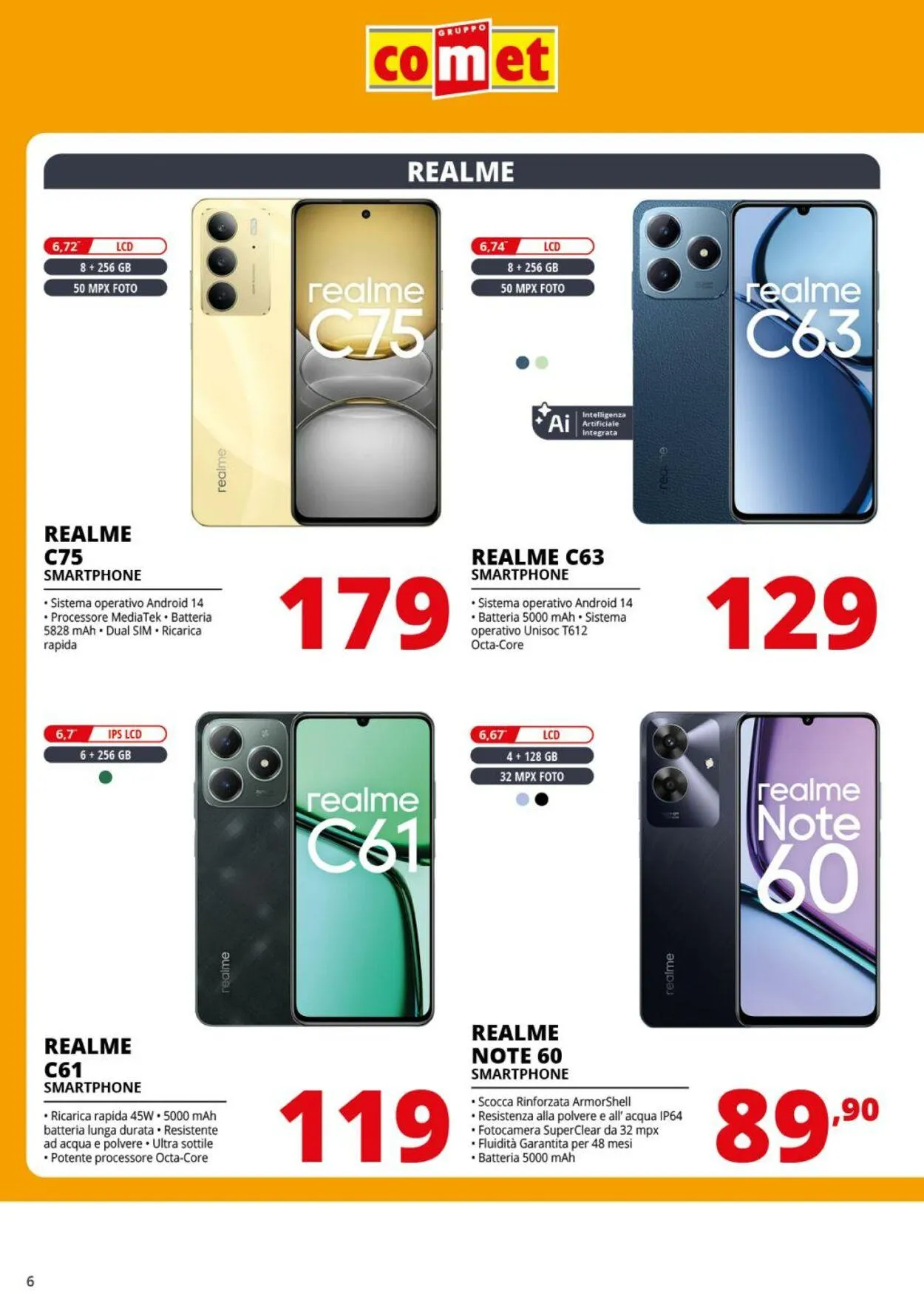 Comet Volantino attuale da 6 giugno a 18 giugno di 2025 - Pagina del volantino 6