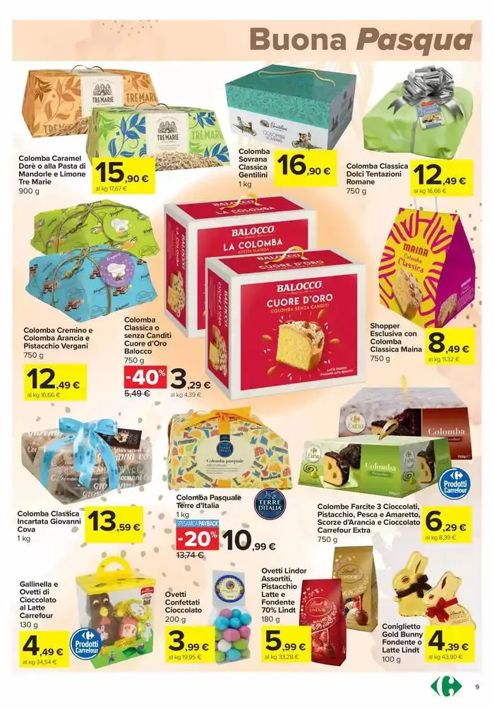 Sconti di pasqua da 3 aprile a 21 aprile di 2025 - Pagina del volantino 9