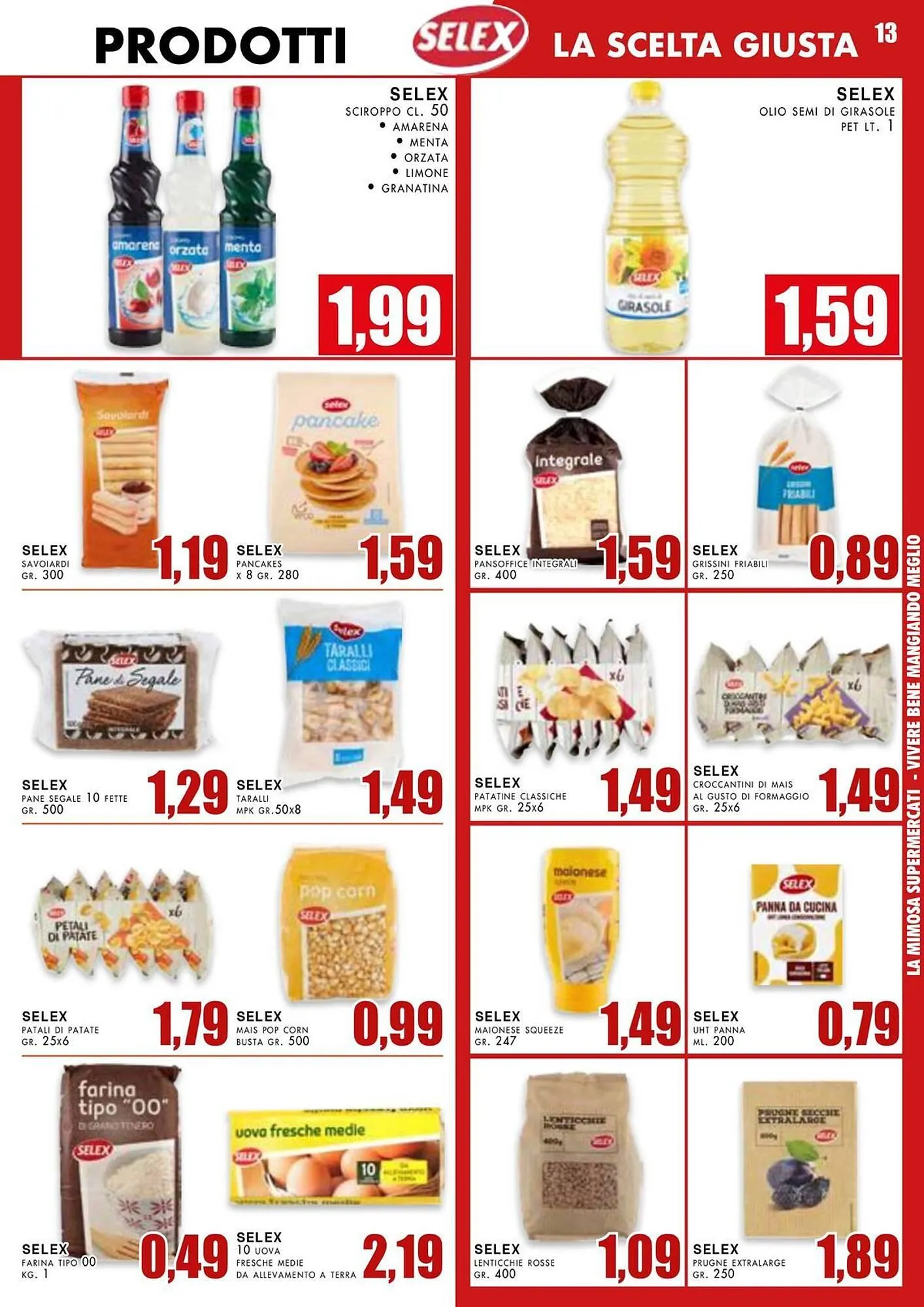 Volantino La Mimosa Supermercati da 3 giugno a 15 giugno di 2025 - Pagina del volantino 13