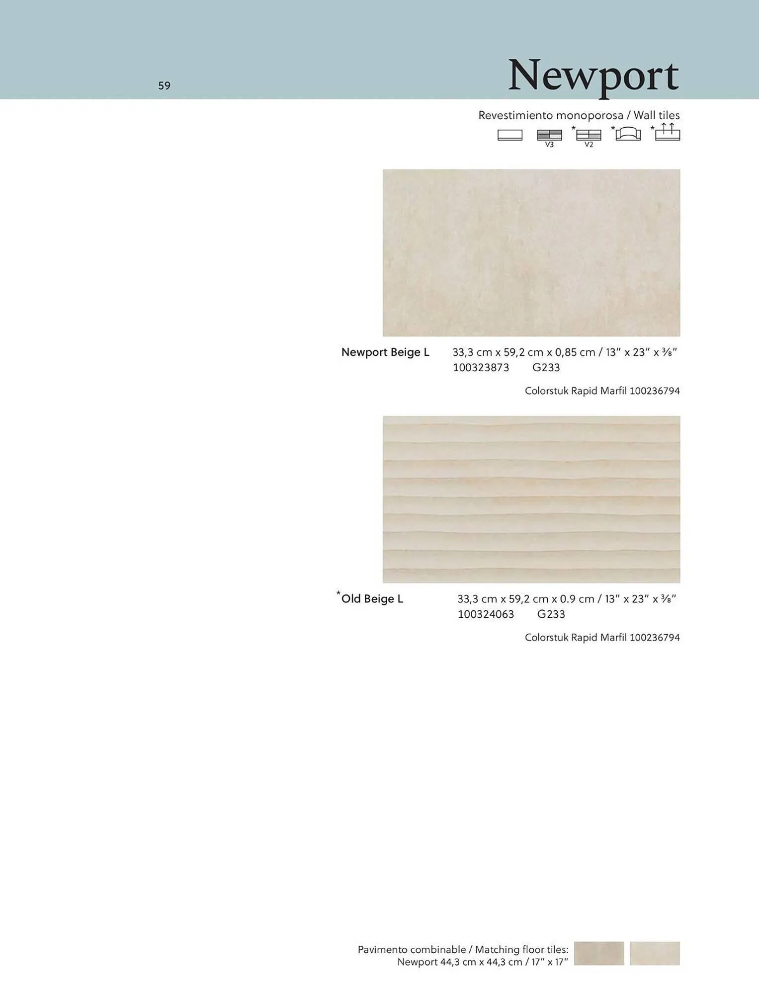 Catalogue Porcelanosa du 27 juin au 31 décembre 2025 - Catalogue page 59