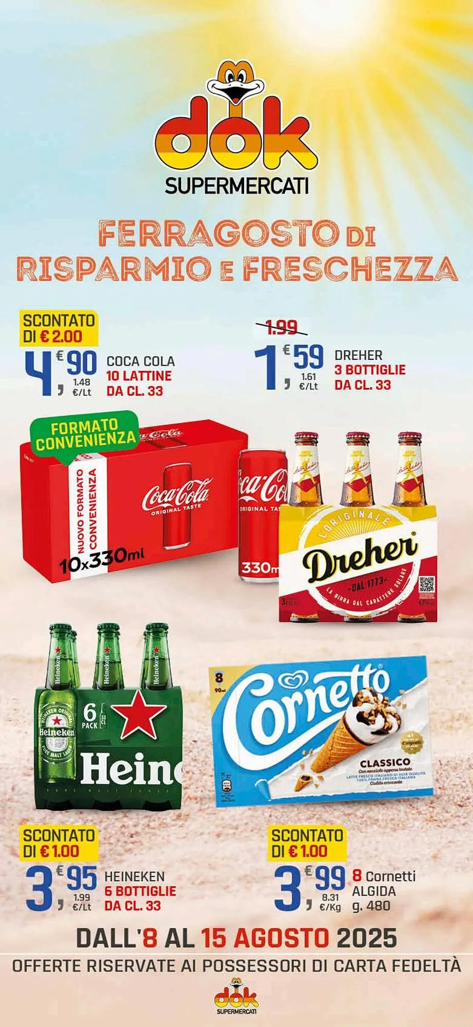 Volantino Supermercati Dok da 8 agosto a 15 agosto di 2025 - Pagina del volantino 1