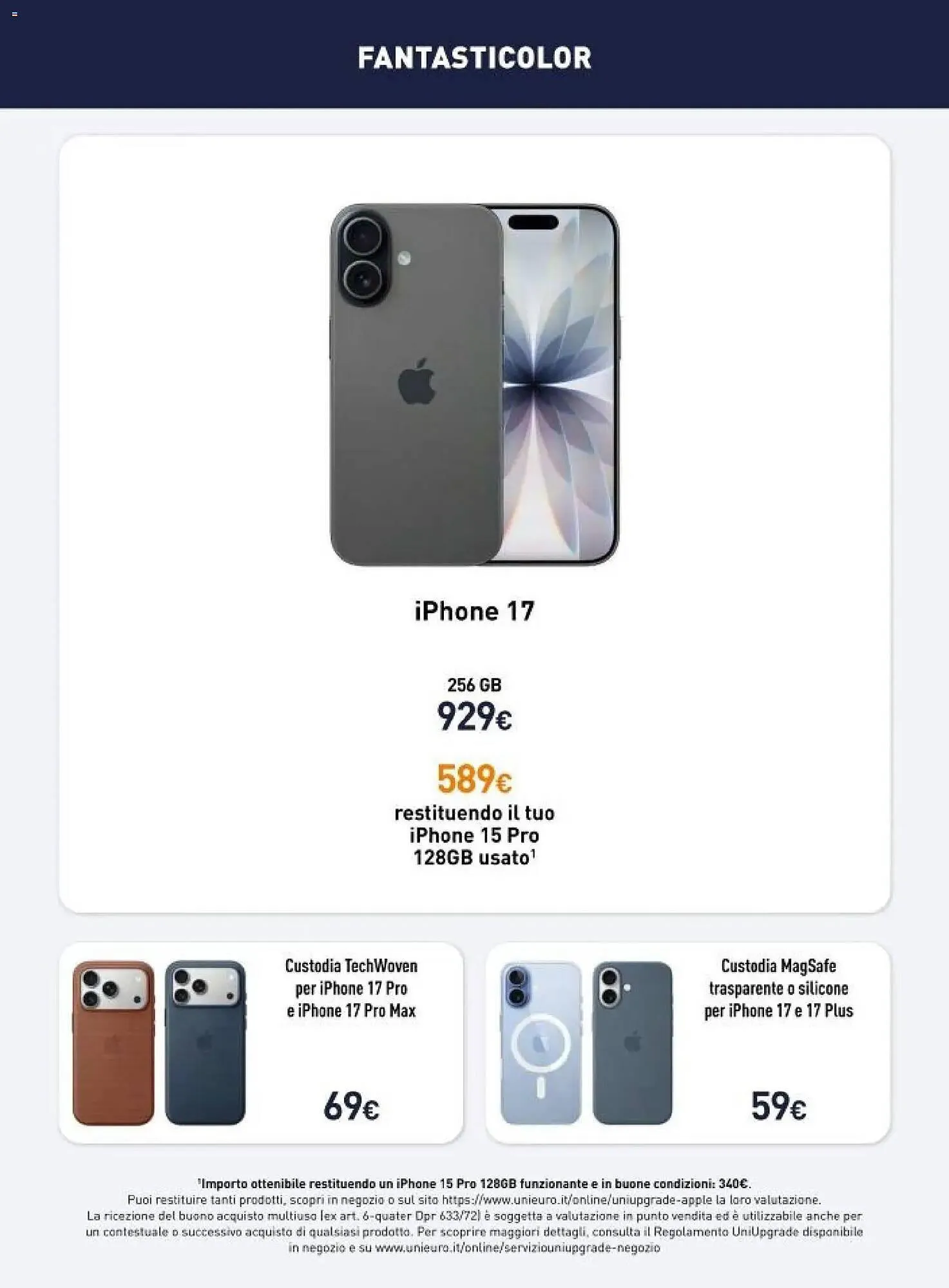 Volantino Unieuro da 20 marzo a 27 marzo di 2026 - Pagina del volantino 9