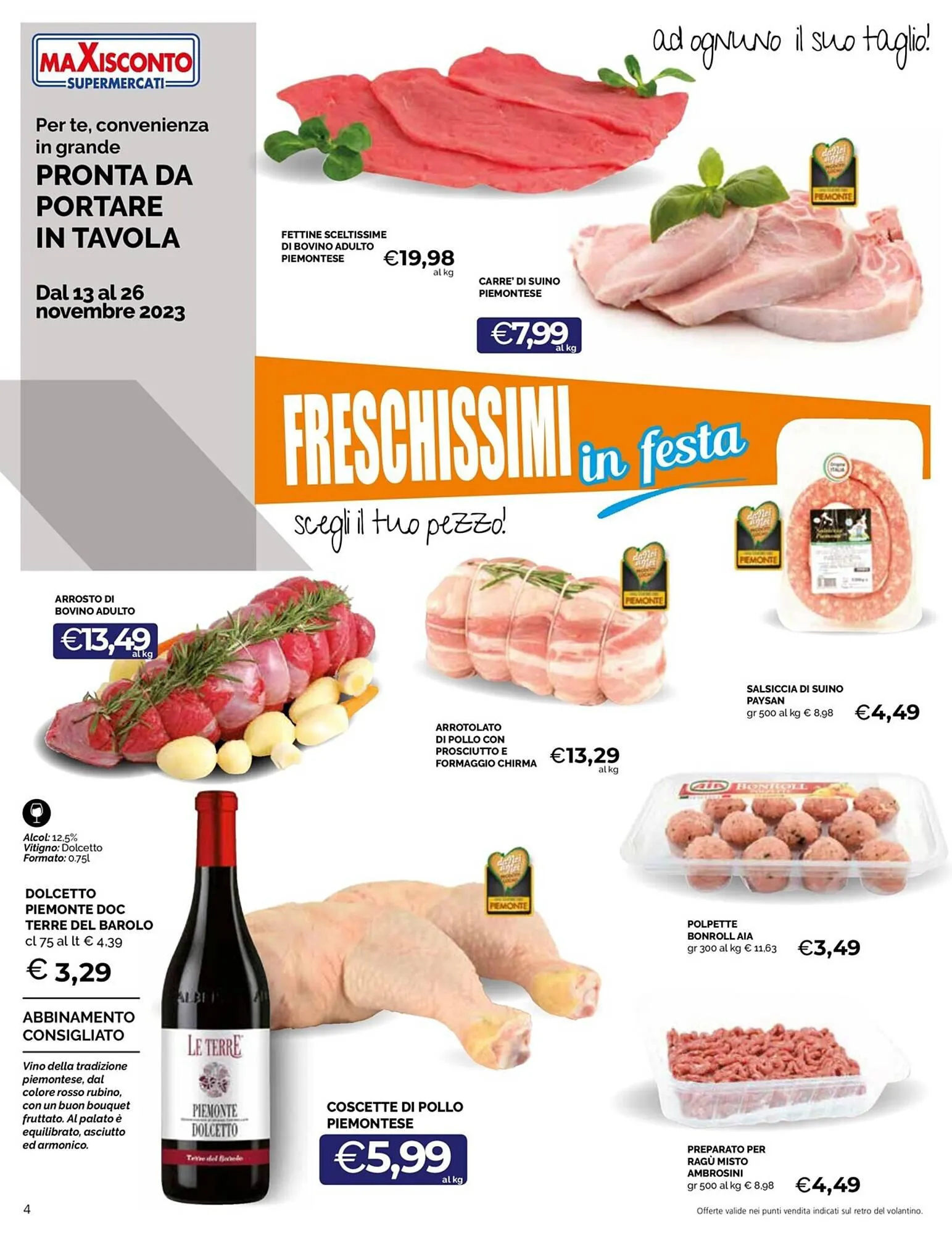 Volantino Maxisconto da 13 novembre a 26 novembre di 2023 - Pagina del volantino 4