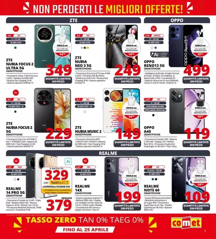Sorprese tech da Comet! da 17 aprile a 28 aprile di 2025 - Pagina del volantino 5
