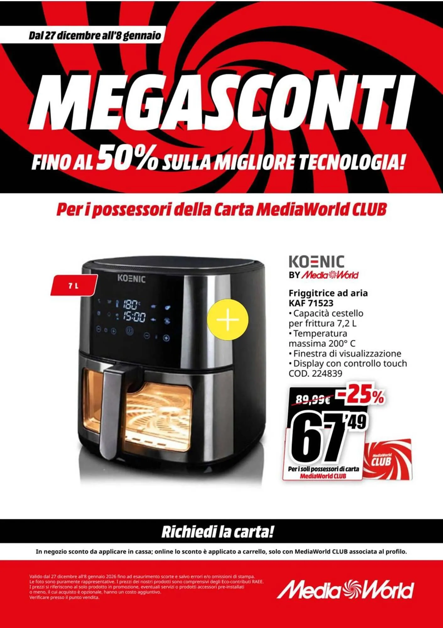 Volantino MediaWorld da 27 dicembre a 8 gennaio di 2026 - Pagina del volantino 55