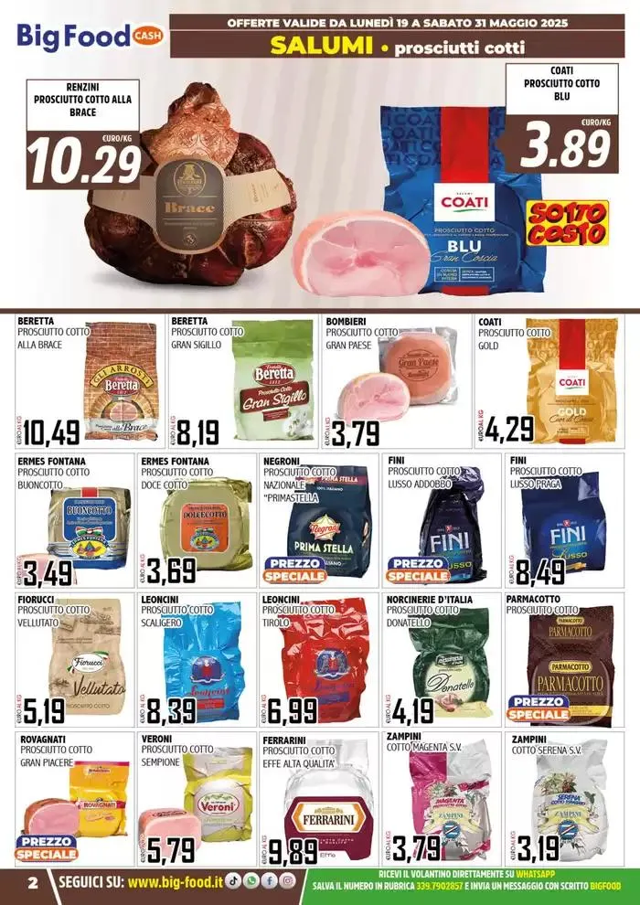 OFFERTE VALIDE DA LUNEDÌ 19 A SABATO 31 MAGGIO da 19 maggio a 31 maggio di 2025 - Pagina del volantino 2