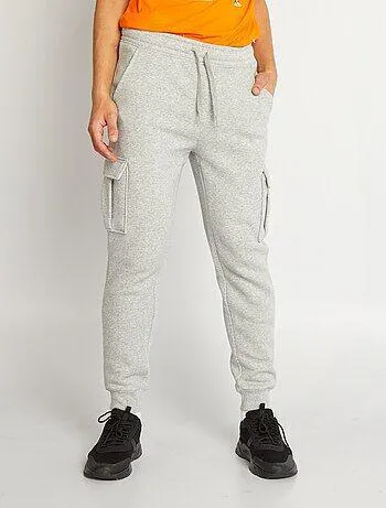 Pantaloni joggers in tessuto felpato