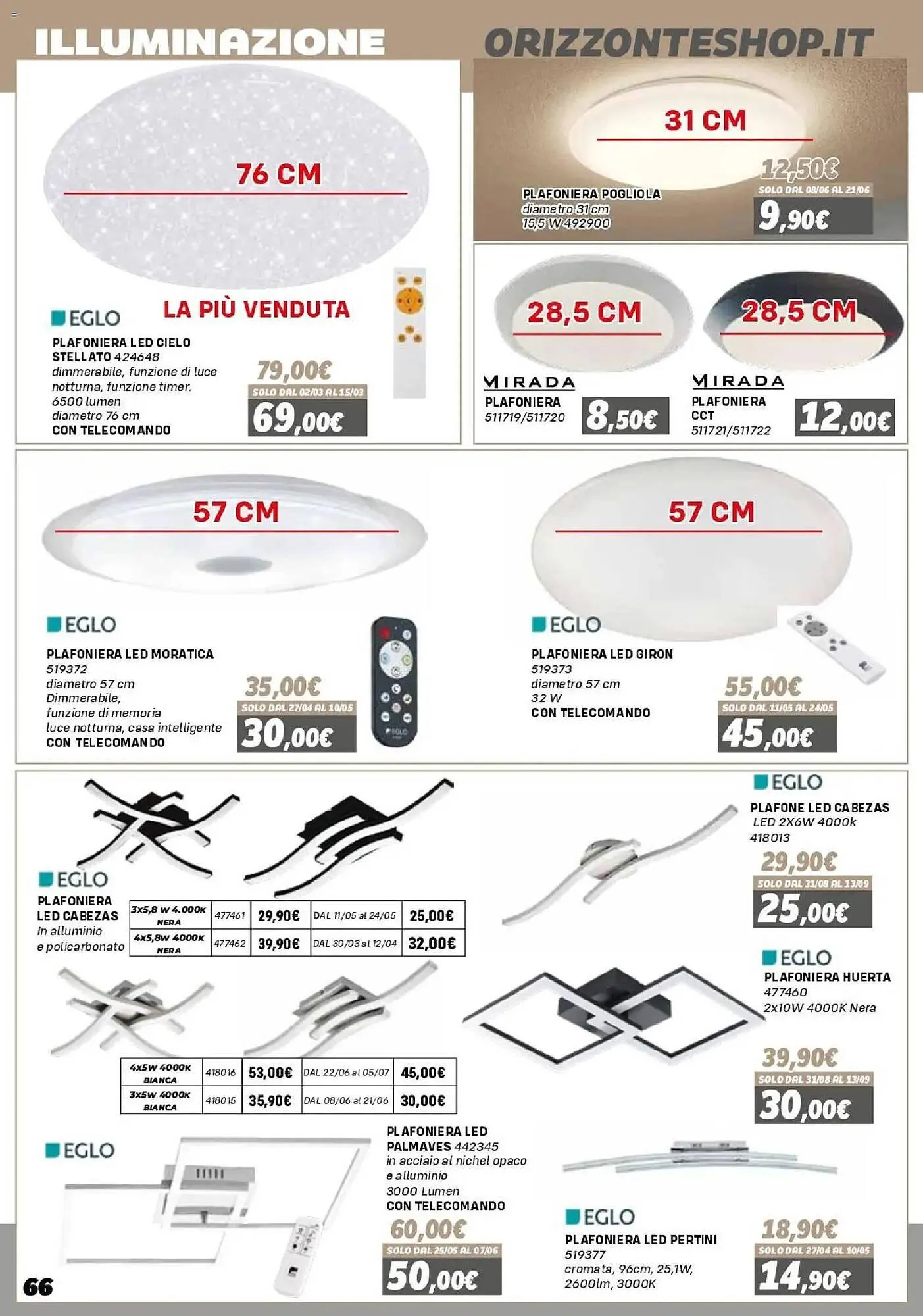 Volantino Orizzonte da 16 gennaio a 27 settembre di 2026 - Pagina del volantino 66