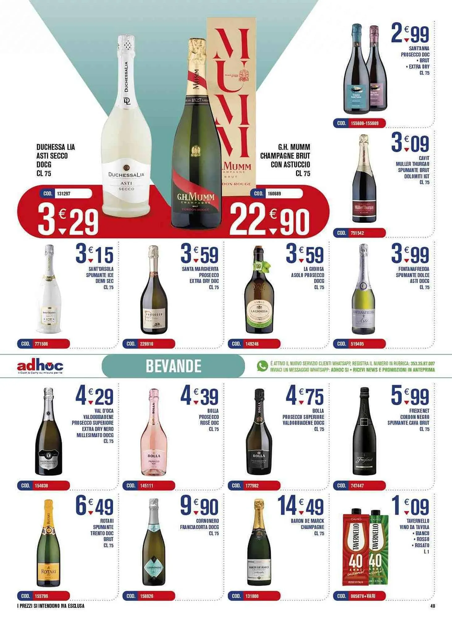 Volantino Adhoc da 27 dicembre a 7 gennaio di 2024 - Pagina del volantino 40