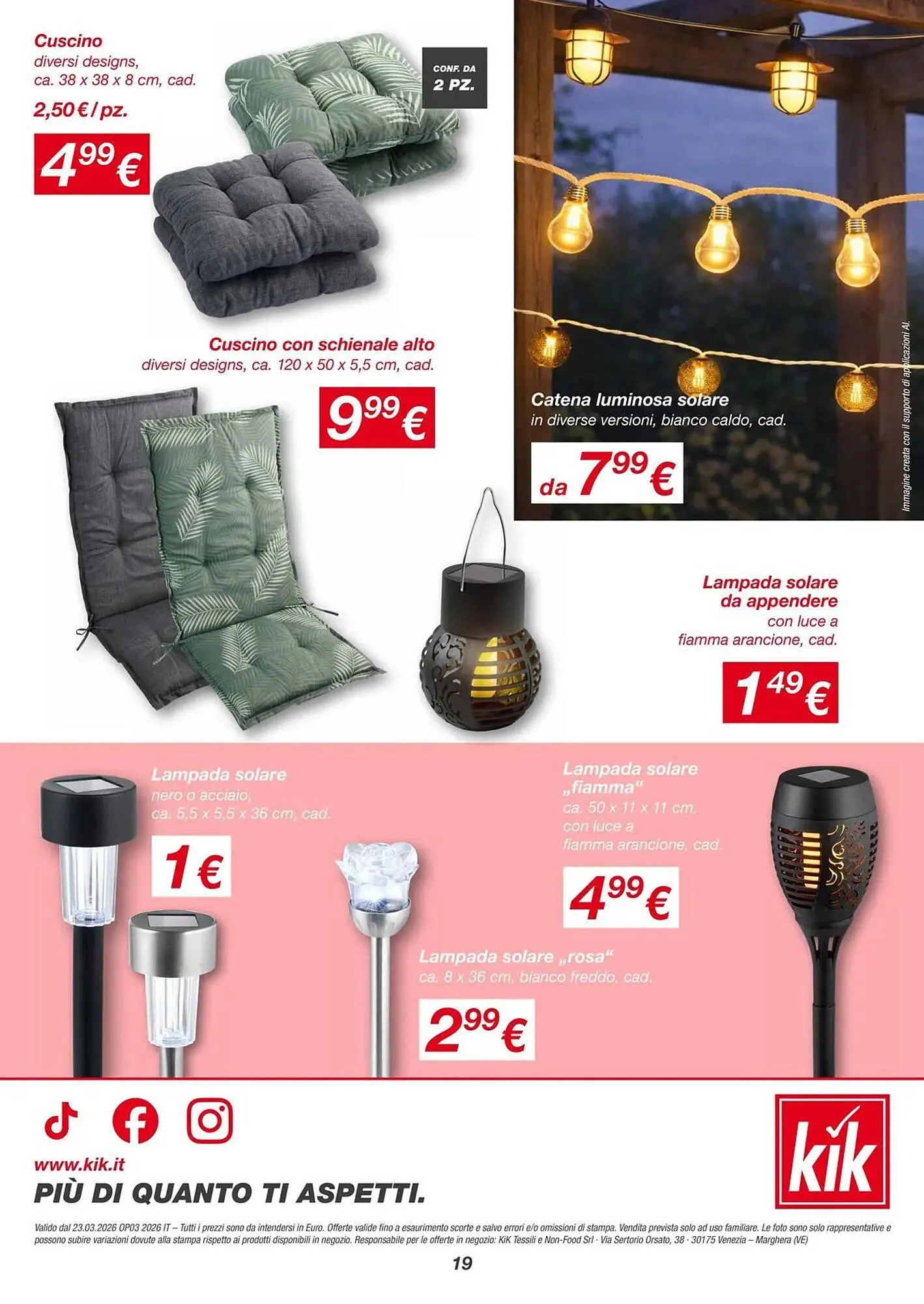 Volantino KiK da 20 marzo a 29 marzo di 2026 - Pagina del volantino 19