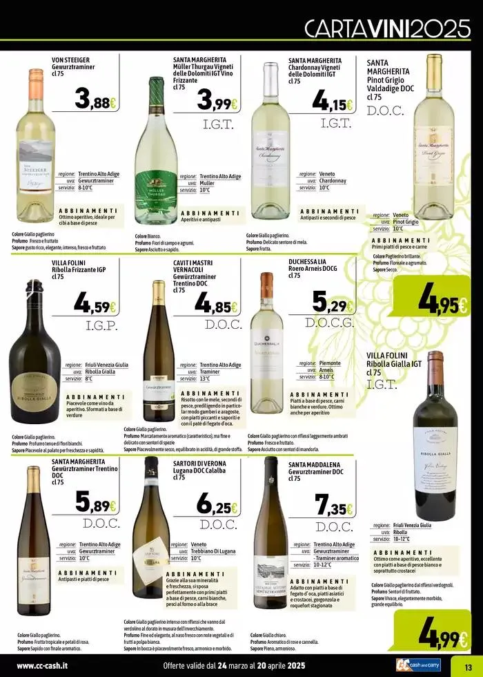 CARTA VINI 2025 da 24 marzo a 20 aprile di 2025 - Pagina del volantino 13
