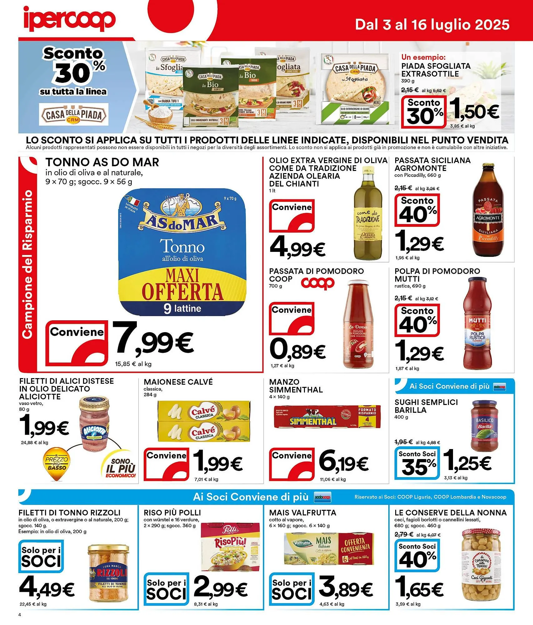 Volantino Ipercoop da 3 luglio a 16 luglio di 2025 - Pagina del volantino 4