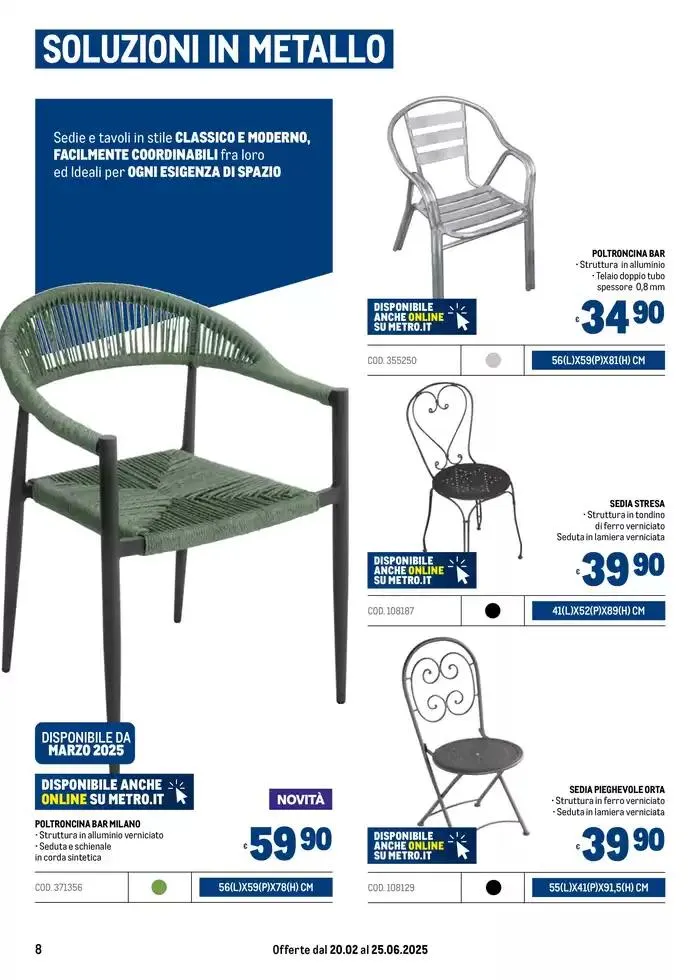 Arredo Esterno da 20 febbraio a 25 giugno di 2025 - Pagina del volantino 8