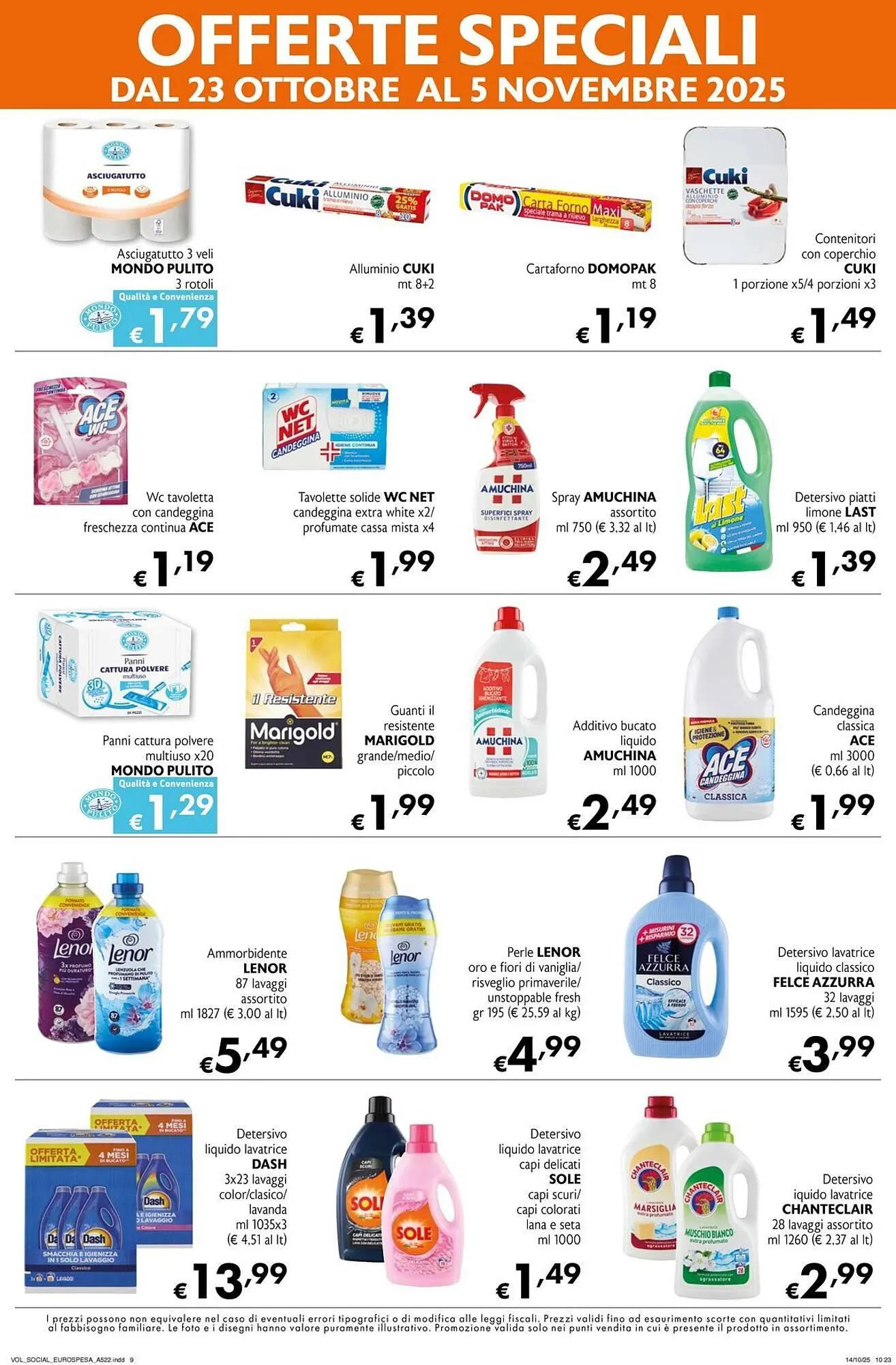 Volantino Eurospesa da 23 ottobre a 5 novembre di 2025 - Pagina del volantino 9