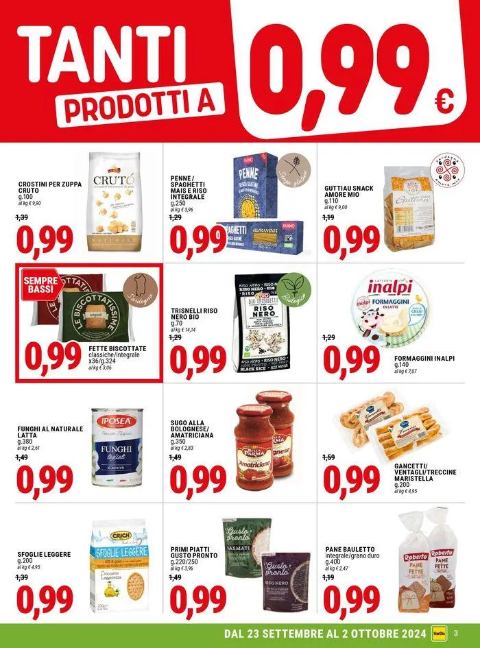 Tanti prodotti a 0.99€ da 23 settembre a 2 ottobre di 2024 - Pagina del volantino 3