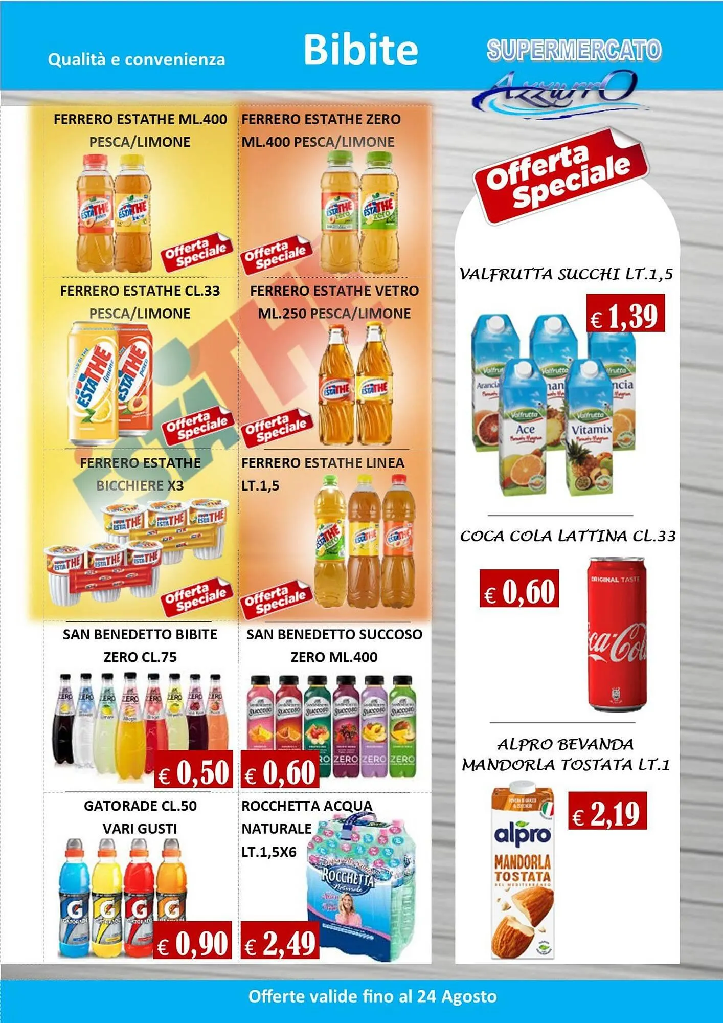 Volantino Supermercato Azzurro da 7 agosto a 24 agosto di 2024 - Pagina del volantino 10