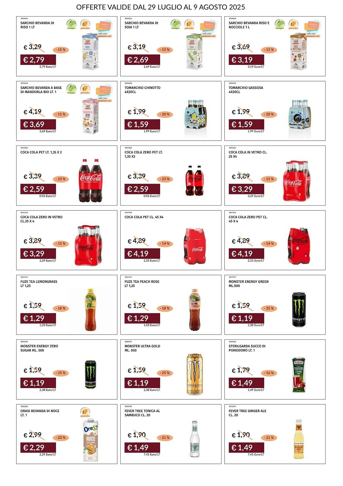 Volantino Prezzemolo e Vitale da 29 luglio a 9 agosto di 2025 - Pagina del volantino 32