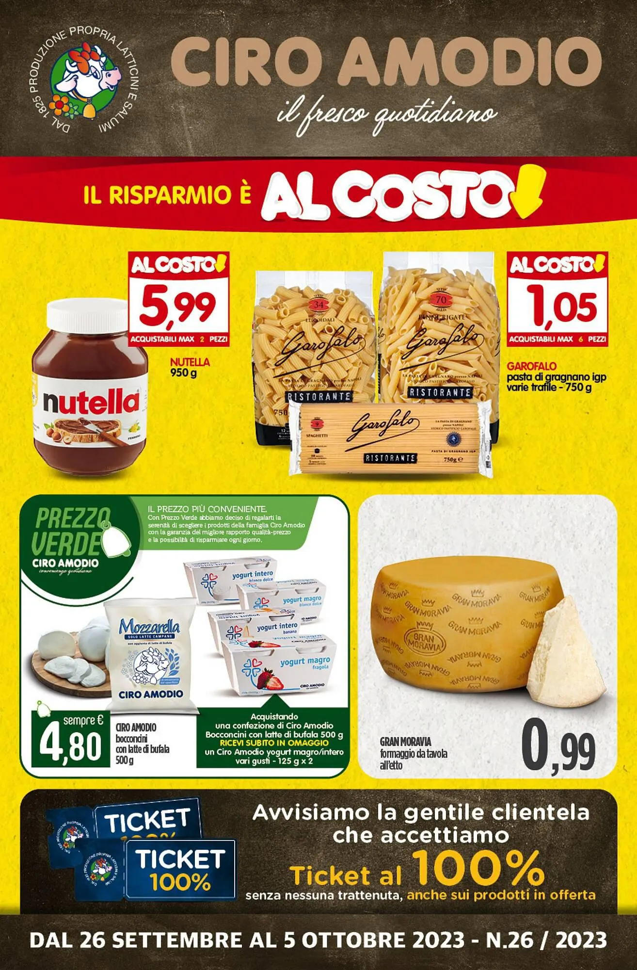 Volantino Ciro Amodio da 26 settembre a 5 ottobre di 2023 - Pagina del volantino 1