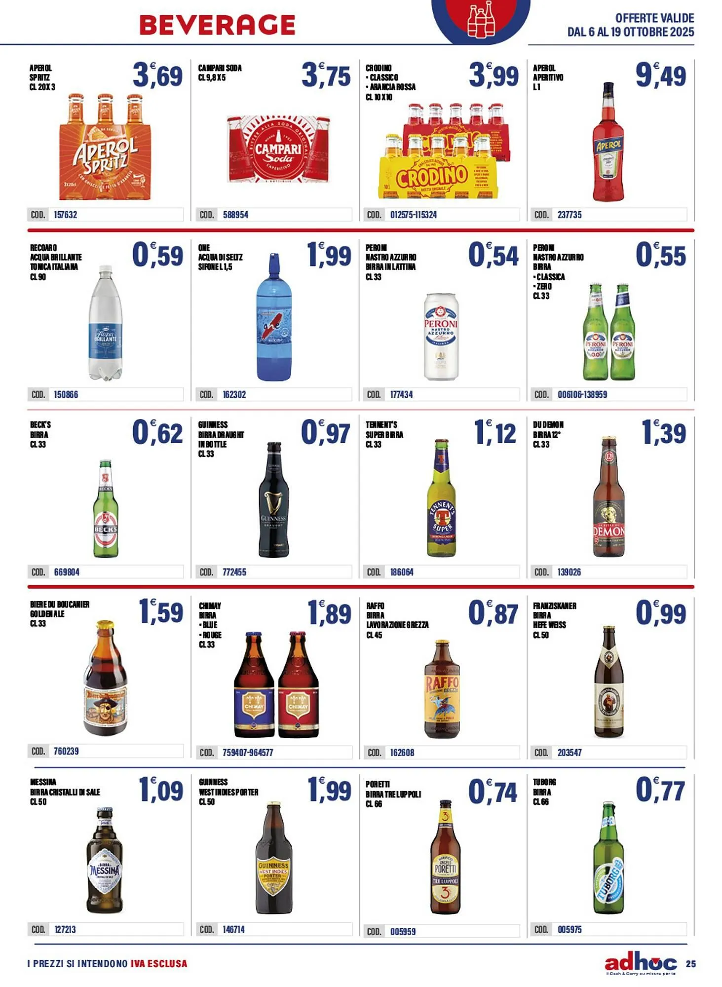 Volantino Adhoc da 6 ottobre a 19 ottobre di 2025 - Pagina del volantino 25