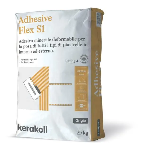 Colla in polvere FLEX S1 KERAKOLL 25 kg grigio C2TES1