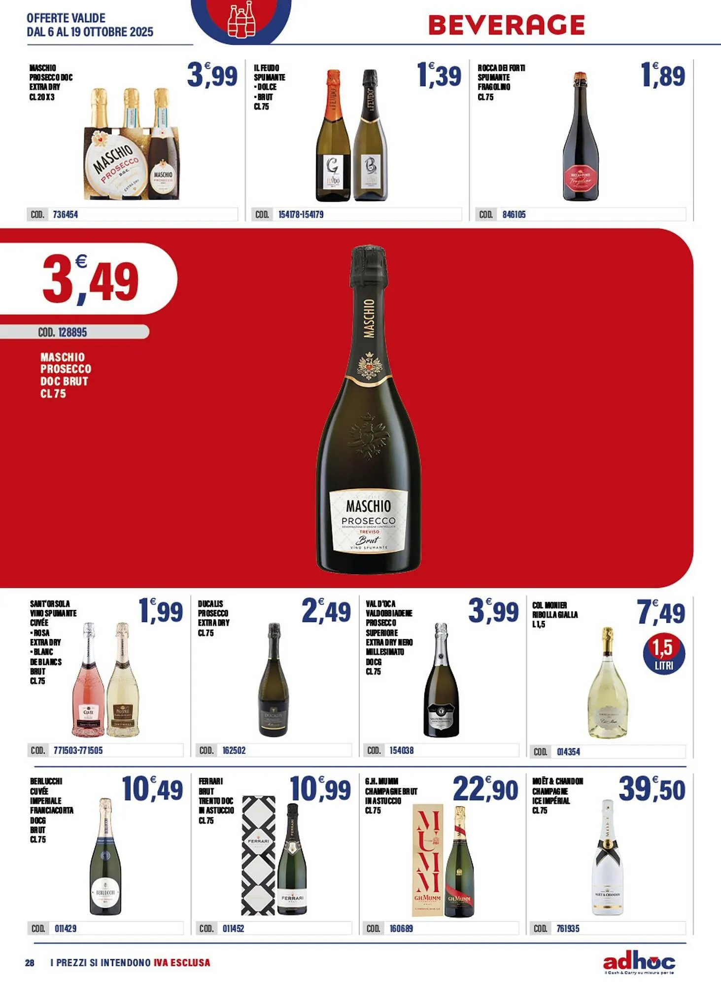 Volantino Adhoc da 6 ottobre a 19 ottobre di 2025 - Pagina del volantino 28