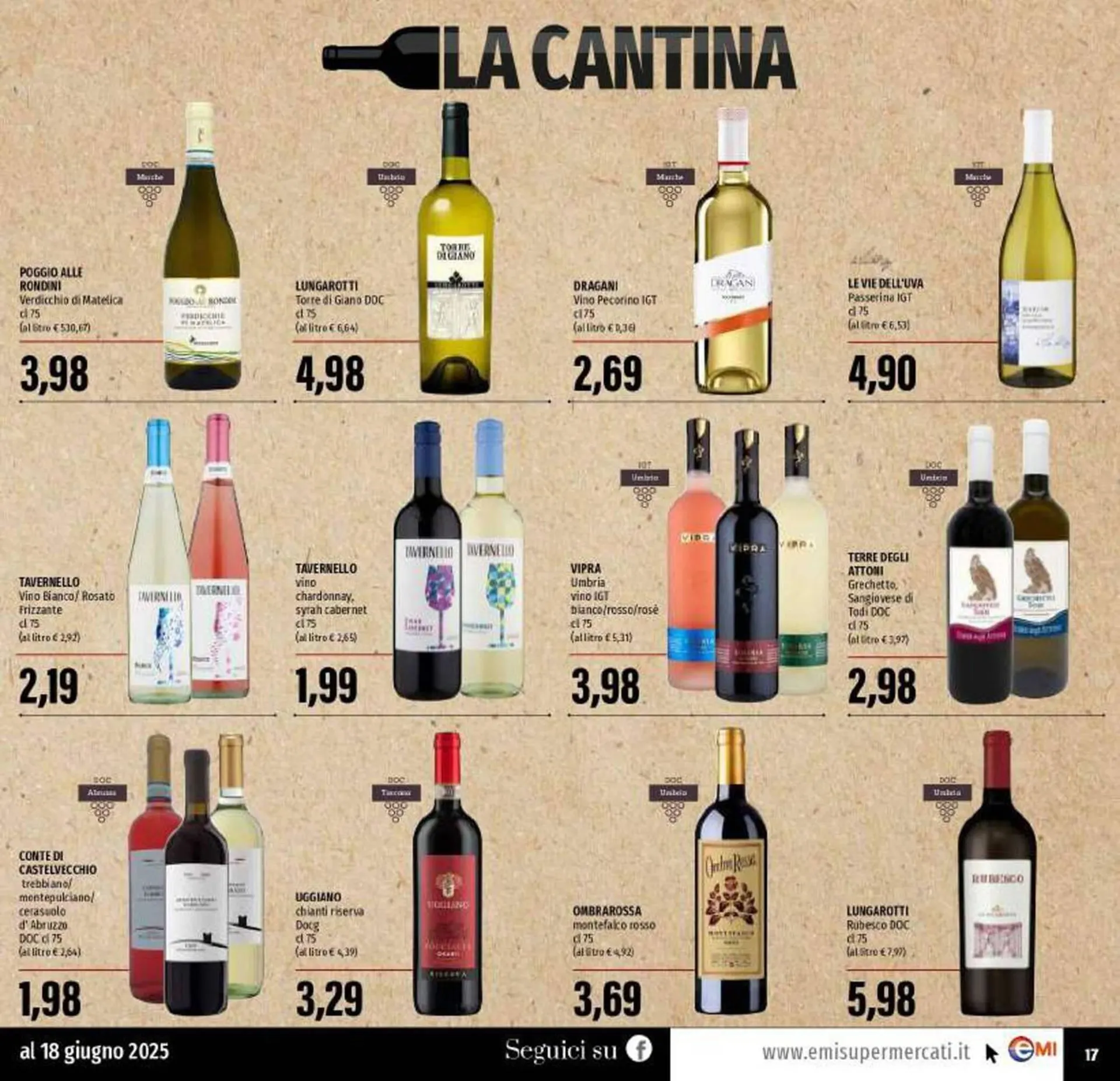 Volantino Emi Supermercati da 5 giugno a 18 giugno di 2025 - Pagina del volantino 17