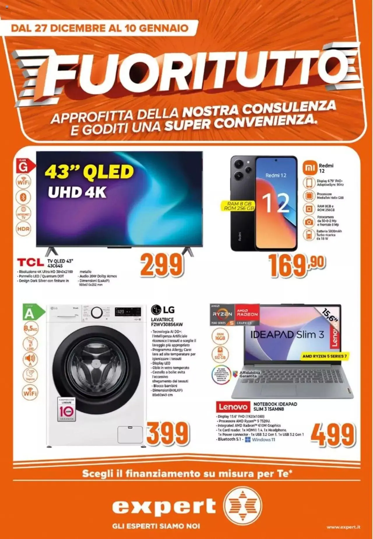 Expert - Napoli volantino da 3 gennaio a 10 gennaio di 2024 - Pagina del volantino 1