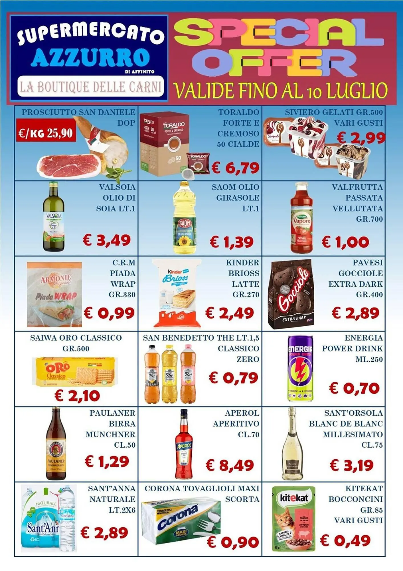 Volantino Supermercato Azzurro - 1