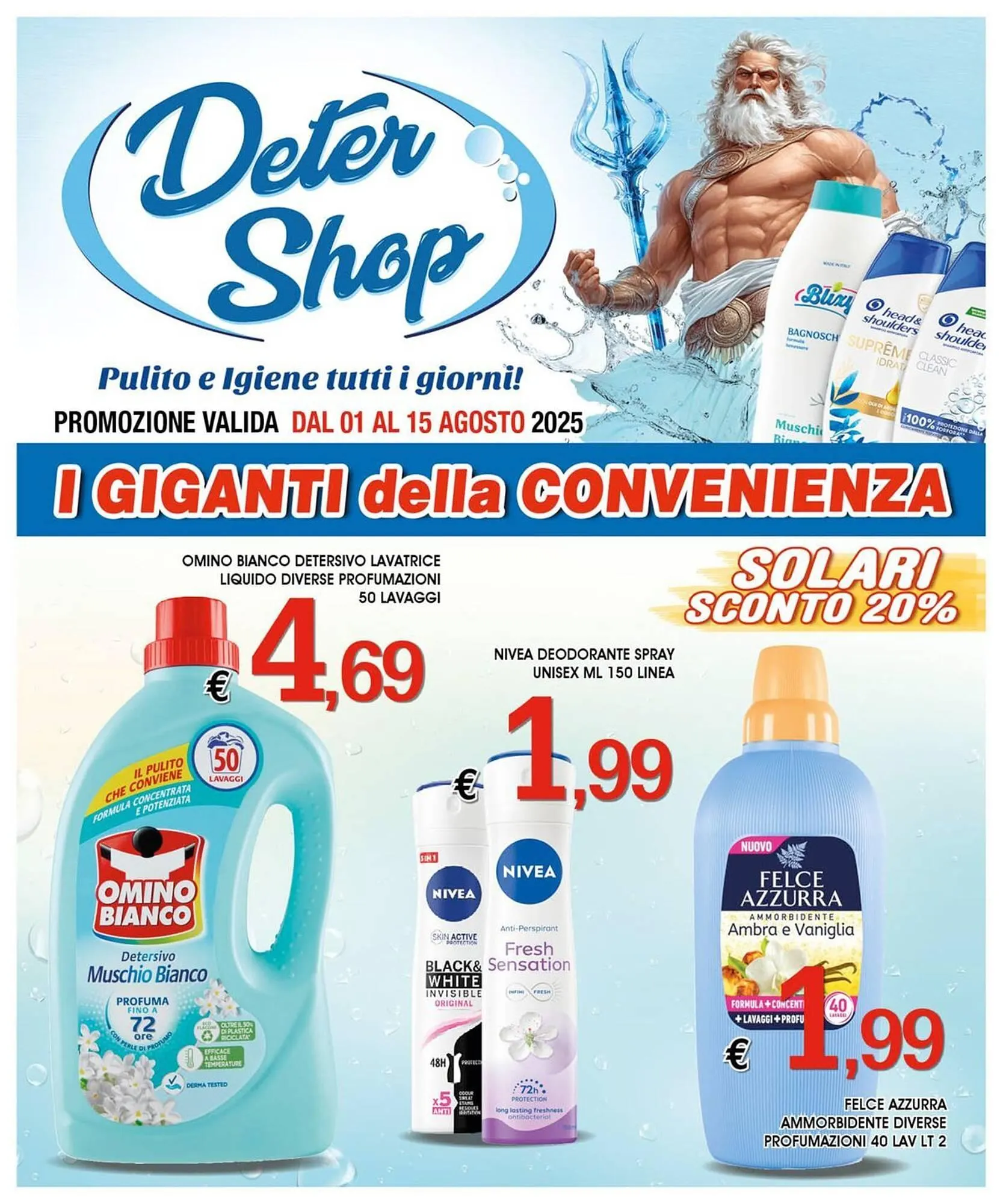 Volantino Deter Shop da 1 agosto a 15 agosto di 2025 - Pagina del volantino 1
