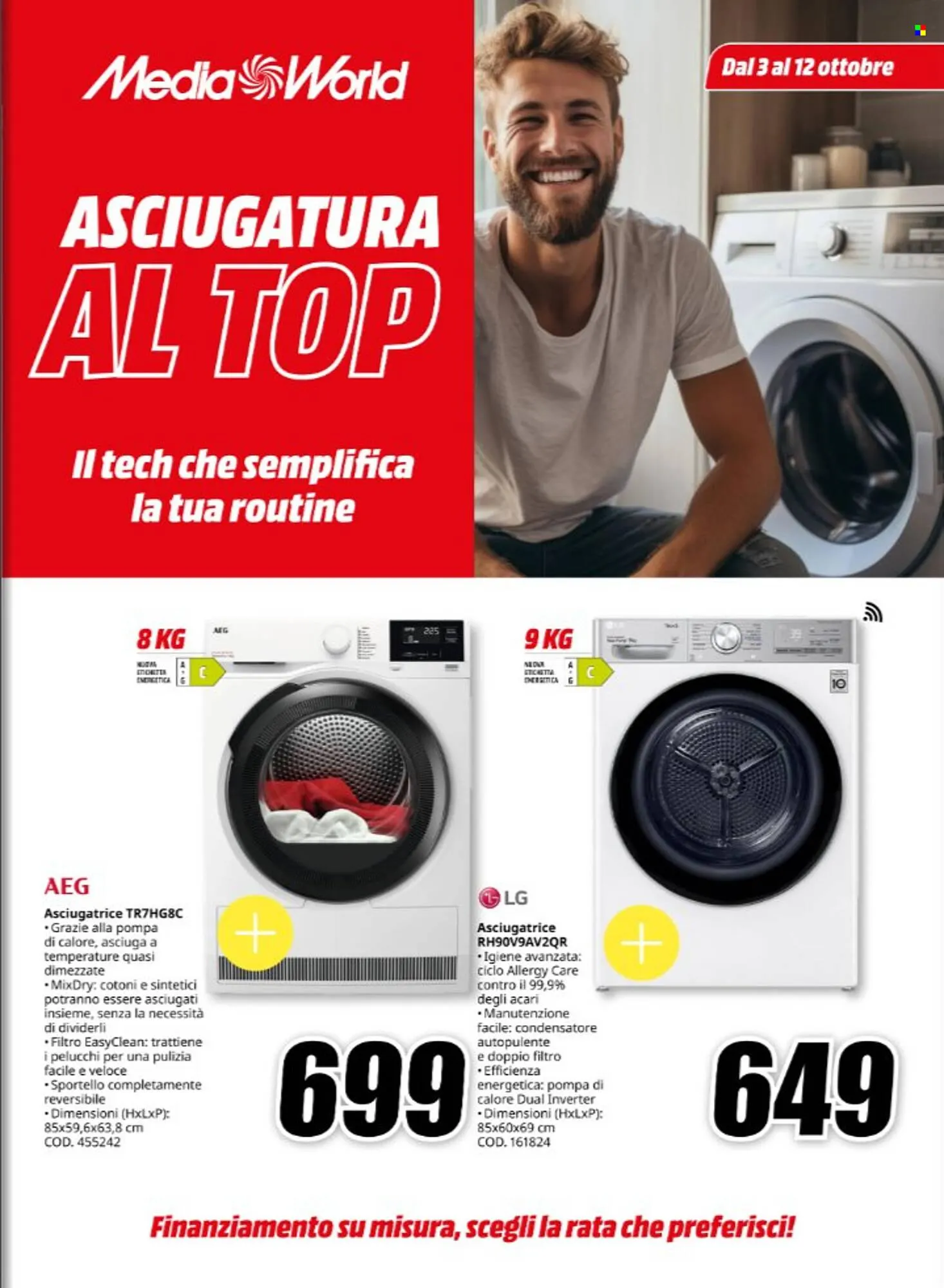 Volantino MediaWorld da 3 ottobre a 12 ottobre di 2025 - Pagina del volantino 1