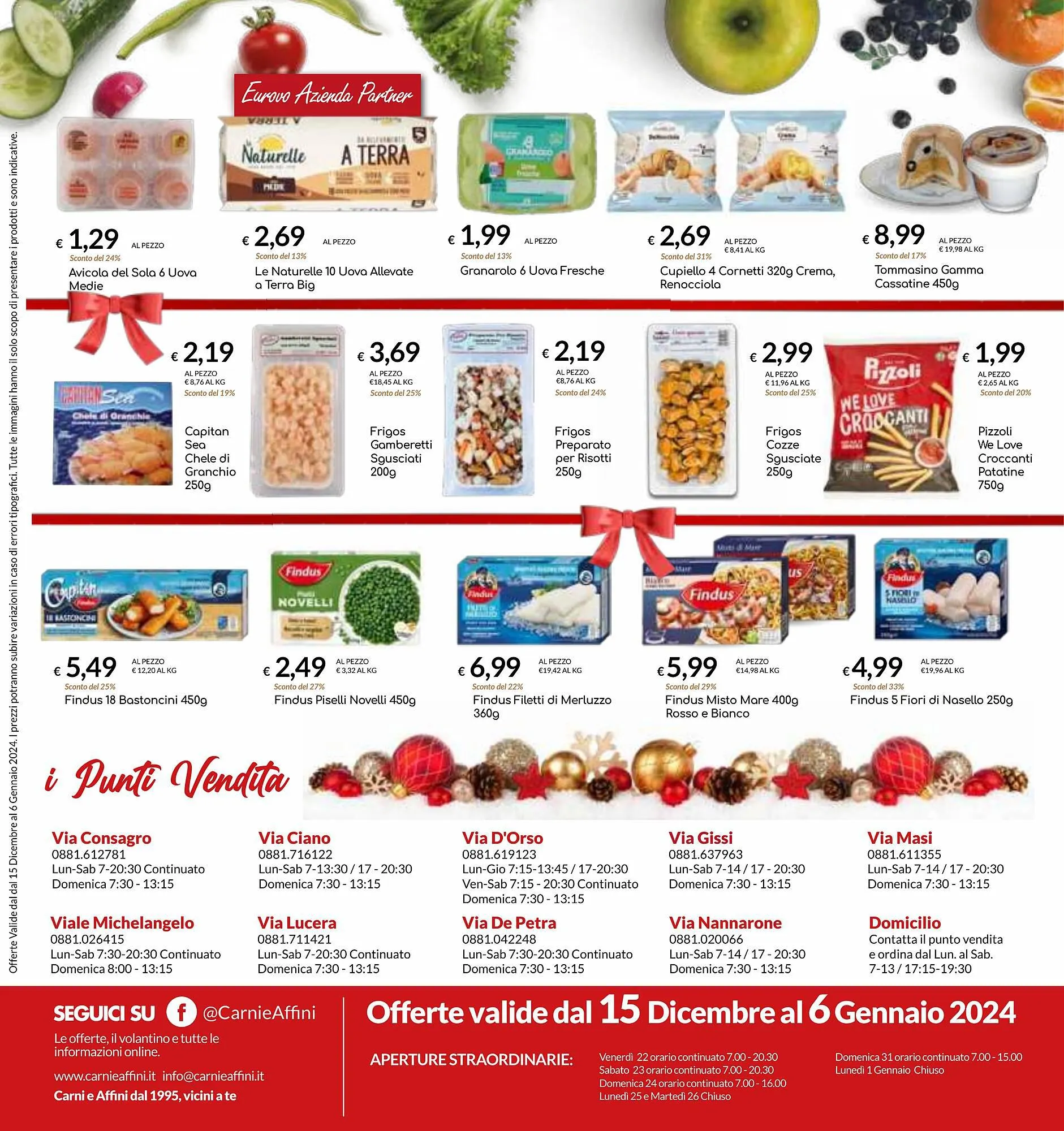 Volantino Carni e Affini Supermercati da 15 dicembre a 6 gennaio di 2024 - Pagina del volantino 24