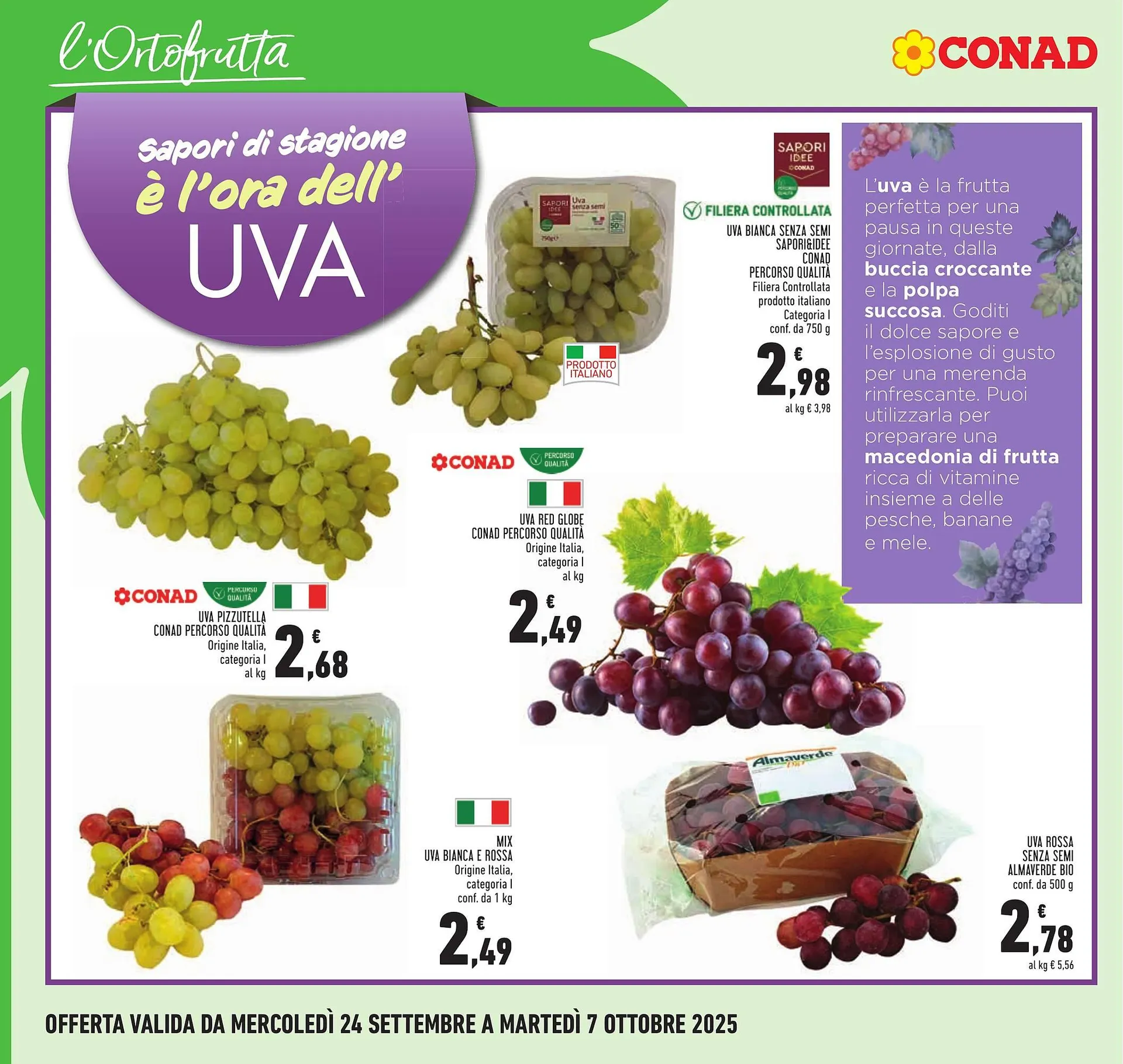 Volantino Conad da 24 settembre a 7 ottobre di 2025 - Pagina del volantino 6